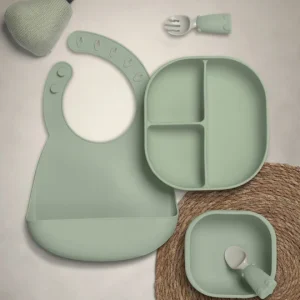 First Mealtime Silicone Set - Kiwi