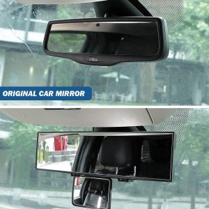 TNTAIAHL Baby Car Mirror Rear Facing,Universal Car Interior Rearview Baby Mirror Wide Angle Convex Mirror Clip-on & Suction Cup mirrors for Viewing Rear Passengers (Retaining Clip)