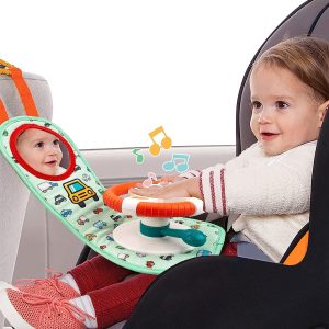 AM ANNA Car Seat Toy with steering wheel and mirror