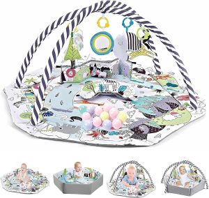 U-HOOME Baby Play Gym Grey rental Dubai